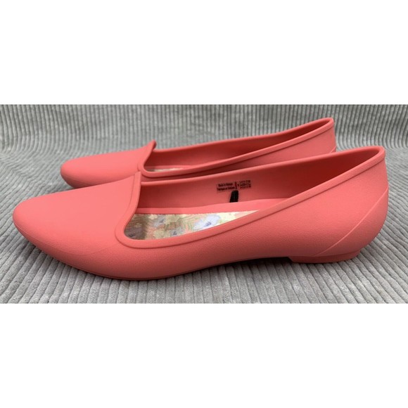 Crocs Eve Ballet Iconic Comfort Pointed Toe Flats Women's 6 Coral Pink  Shoes - Picture 3 of 15